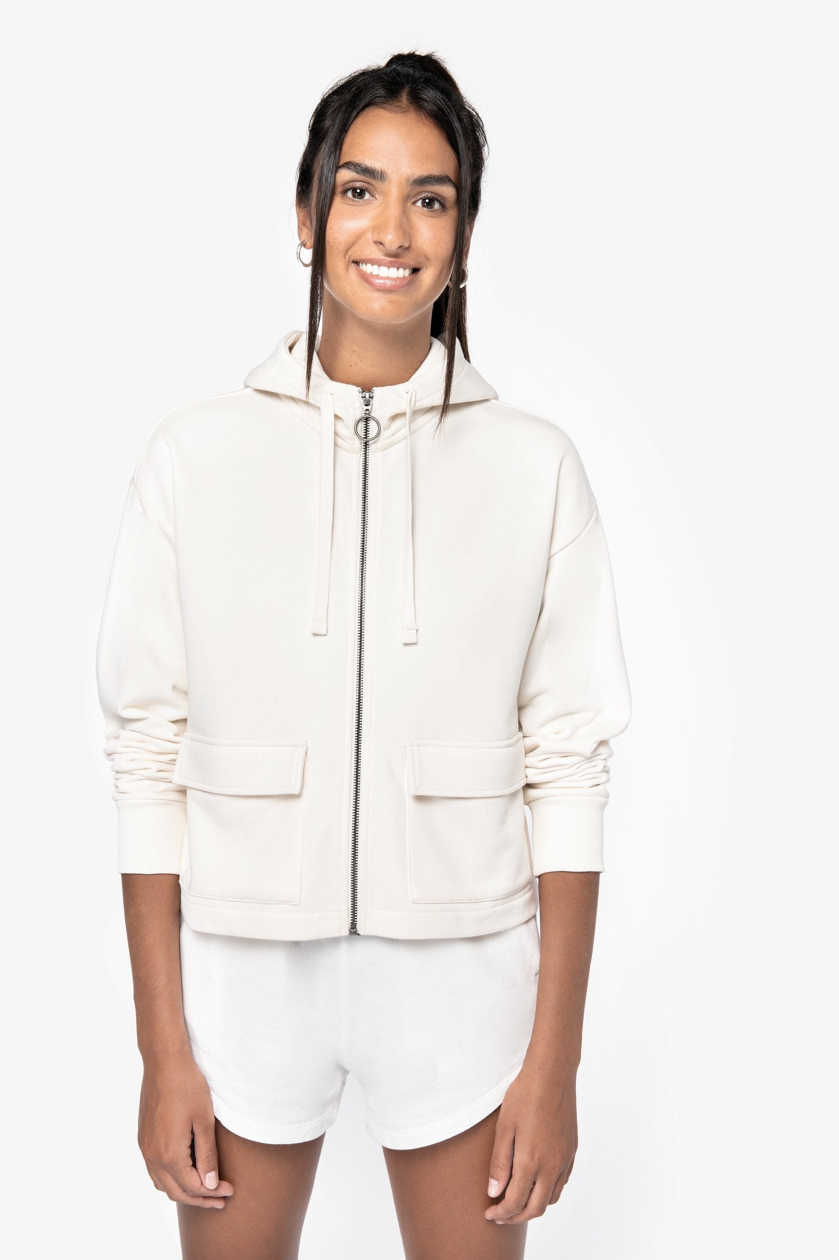 Organic Full Zip Hooded Sweatshirt: Women's