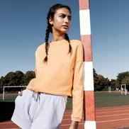 Organic Oversized Cropped Sweatshirt: Women's