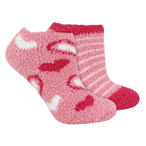 8 Pack Ladies Animal Print Low Cut Cosy Socks