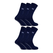 Mens Thermal Indoor Slipper Socks with Grips (Multipack Options)