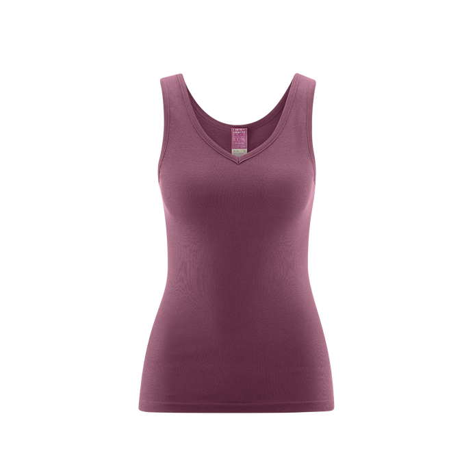 Organic Cotton V-Neck Vest: Women's