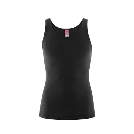 Organic Cotton Ribbed Vest: Mens