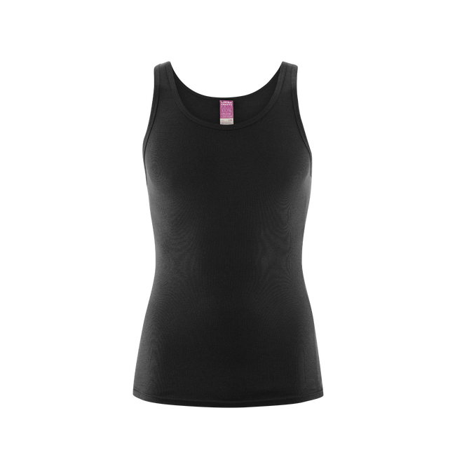 Organic Cotton Ribbed Vest: Mens