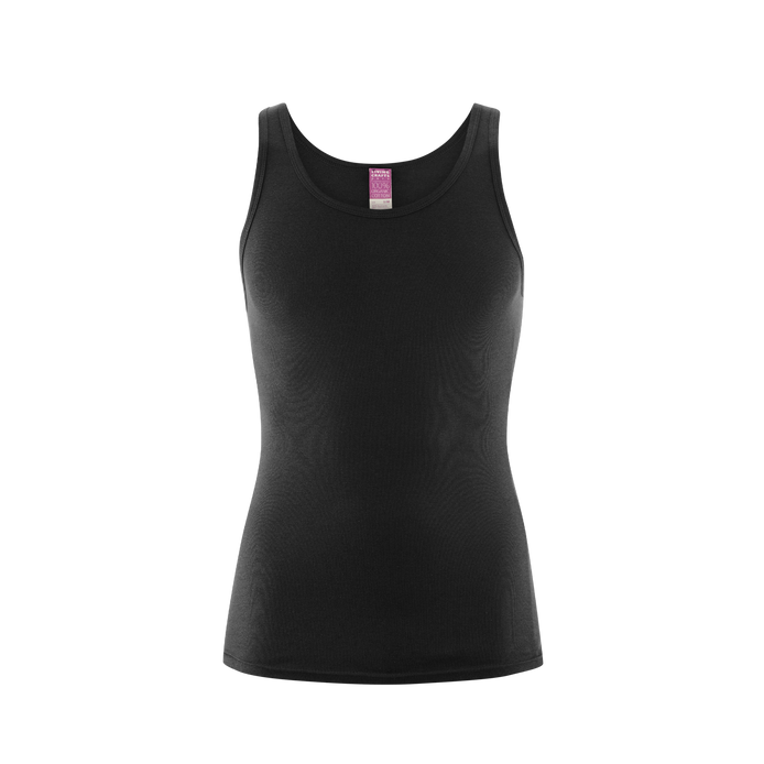 Organic Cotton Ribbed Vest: Mens