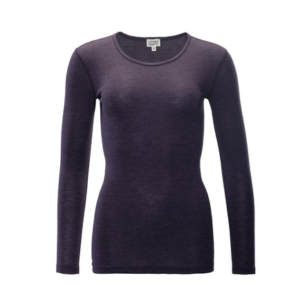 Wool & Organic Cotton Long Sleeve T-Shirt: Women's