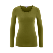 Wool & Organic Cotton Long Sleeve T-Shirt: Women's