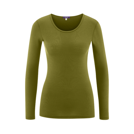 Wool & Organic Cotton Long Sleeve T-Shirt: Women's