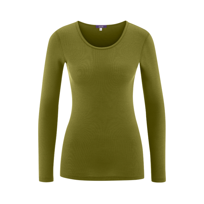 Wool & Organic Cotton Long Sleeve T-Shirt: Women's