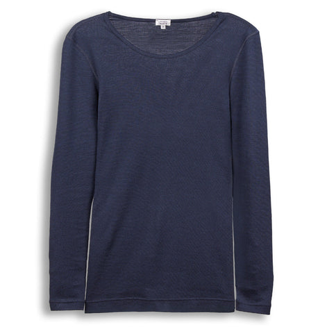 Wool & Organic Cotton Long Sleeve T-Shirt: Women's