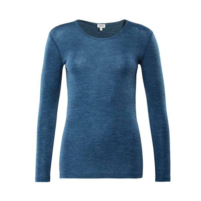 Wool & Organic Cotton Long Sleeve T-Shirt: Women's