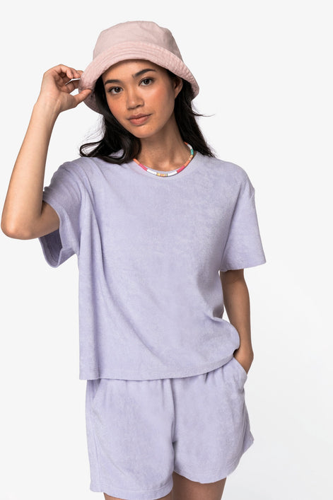 Organic Towel-Feel Shorts: Ladies