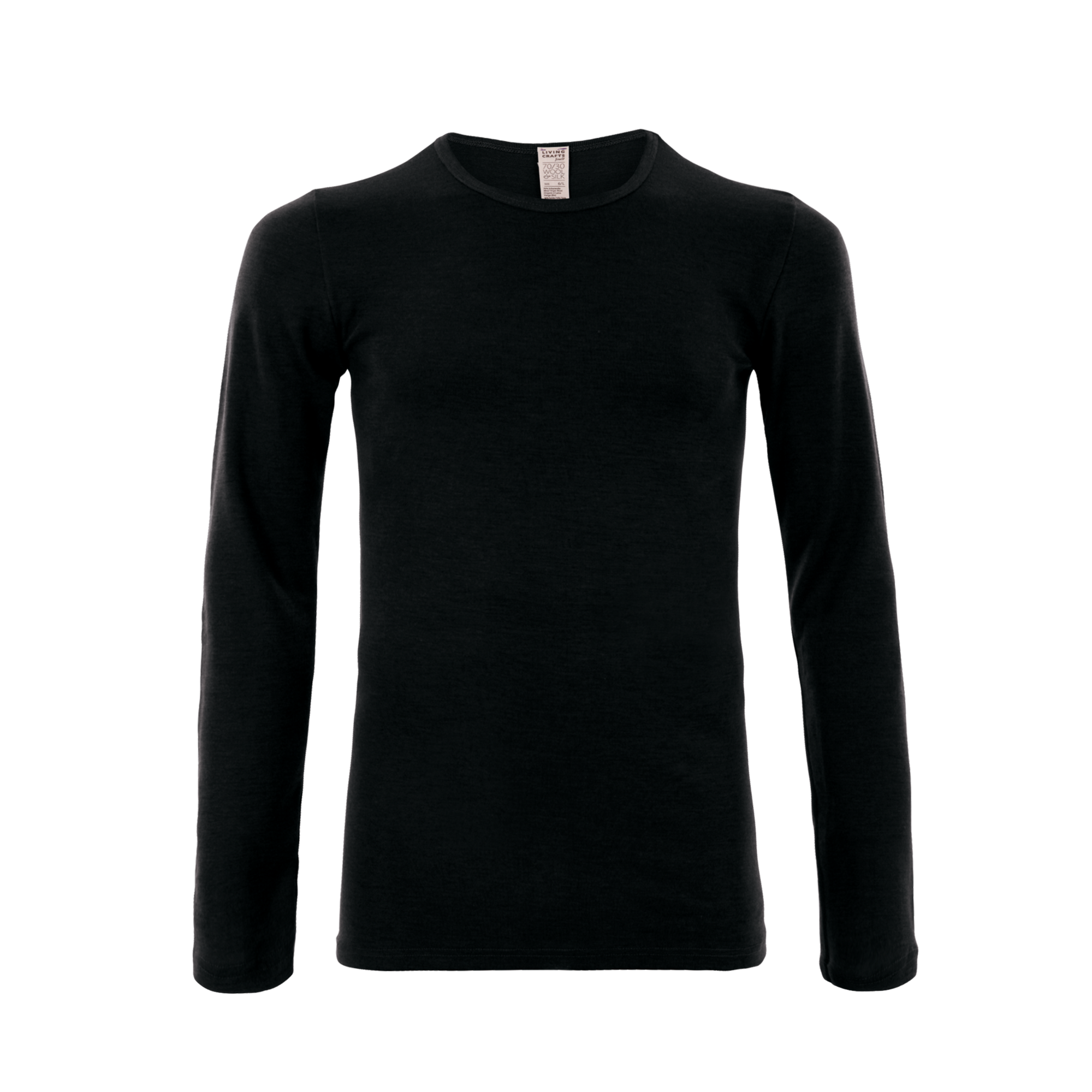Organic Wool & Silk Long Sleeve T-Shirt: Men's
