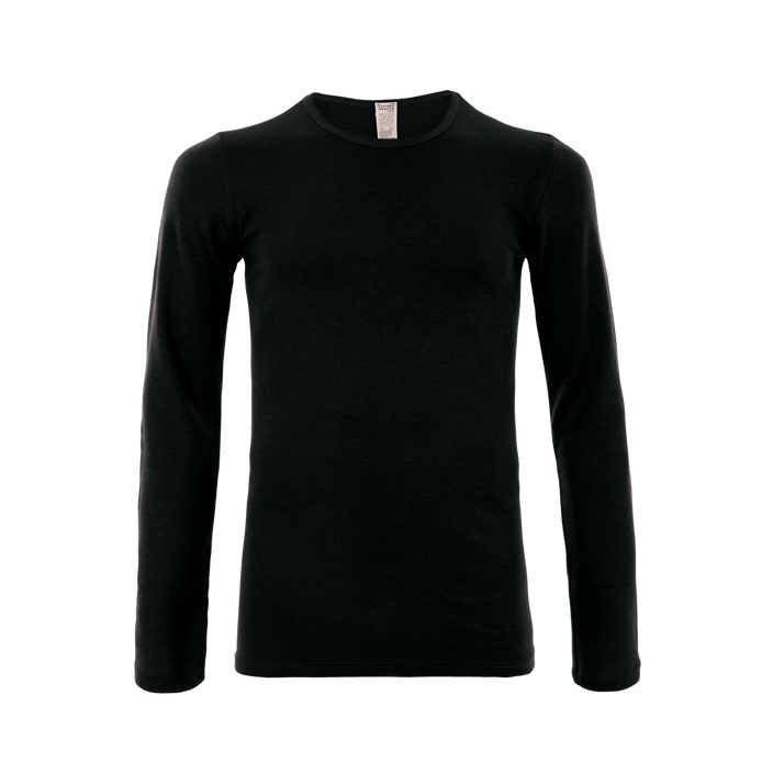 Organic Wool & Silk Long Sleeve T-shirt: Mens