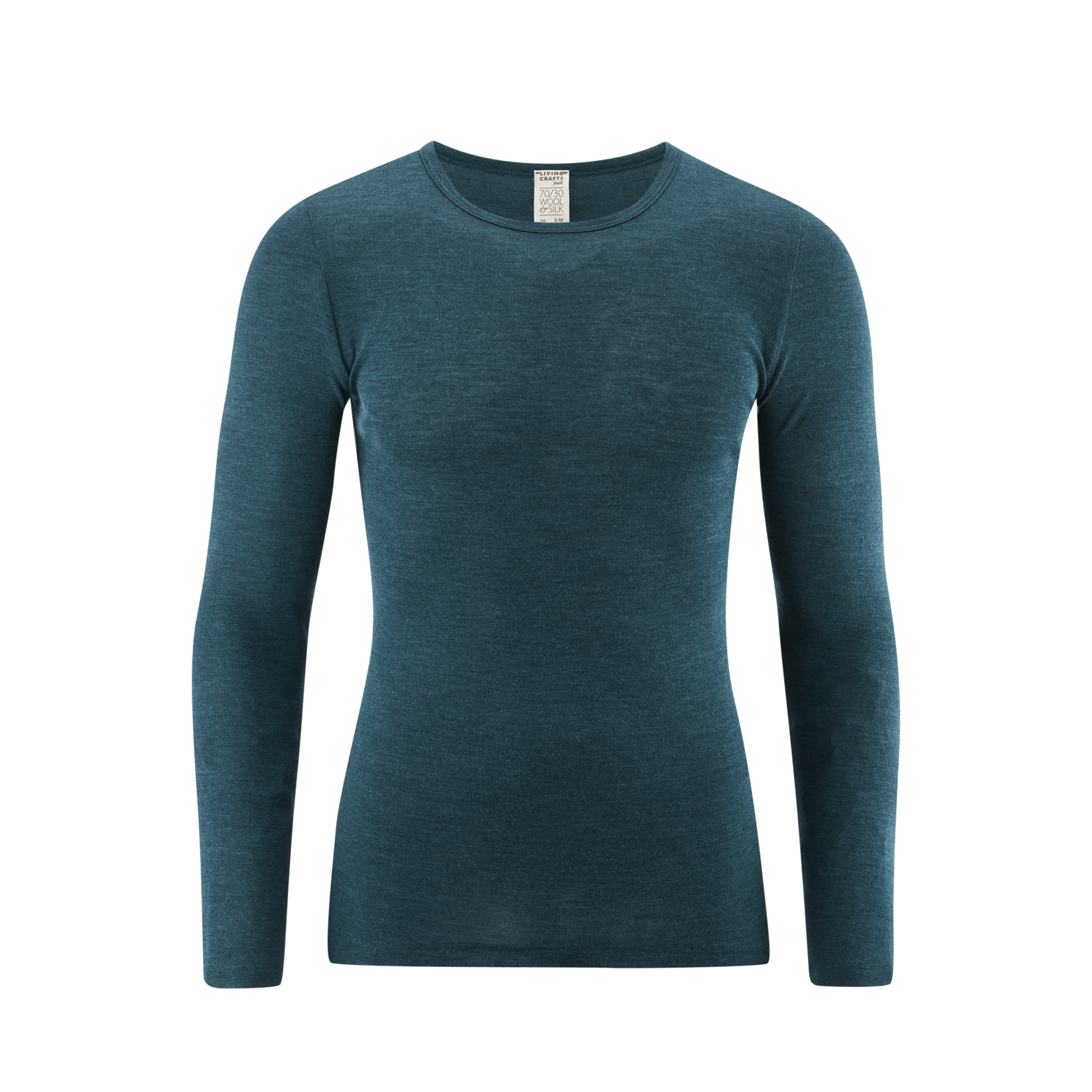Organic Wool & Silk Long Sleeve T-Shirt: Men's