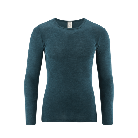 Organic Wool & Silk Long Sleeve T-Shirt: Men's