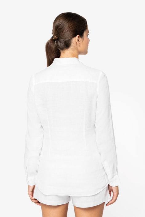 Linen Long Sleeve Shirt: Women's