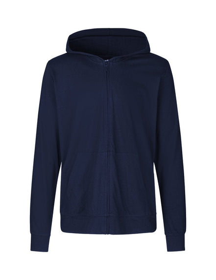 Fairtrade Organic Zipped T-Shirt Hoodie: Unisex
