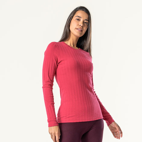 Essential Ribbed Long Sleeve Tee — Women's