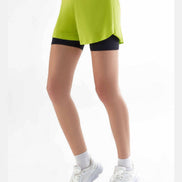 Double Layer Sports Shorts: Women's