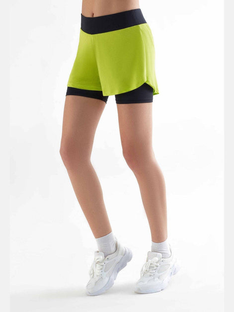 Double Layer Sports Shorts: Women's
