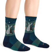 Ladies Merino Wool Animal Patterned Hiking Boot Socks