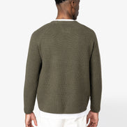 Organic & Recycled Polyester Chunky Knit Sweatshirt