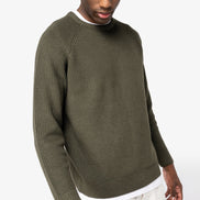 Organic & Recycled Polyester Chunky Knit Sweatshirt