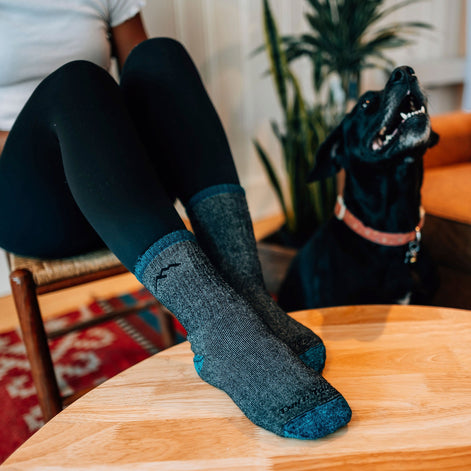 Ladies Mountaineering Micro Crew Heavyweight Hiking Merino Socks