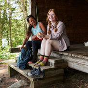 Ladies Crew Merino Wool Lightweight Hiking Socks