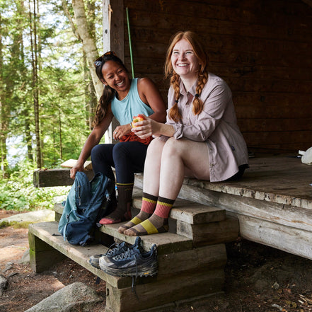 Ladies Crew Merino Wool Lightweight Hiking Socks