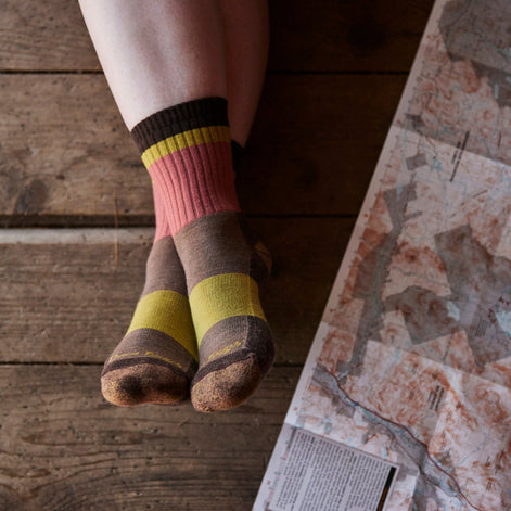 Ladies Crew Merino Wool Lightweight Hiking Socks