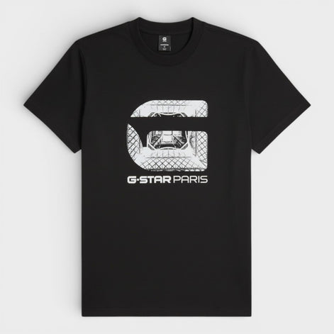 Logo Paris T-Shirt Black White