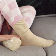 1 Pack Ladies Non Slip Cashmere Wool Slipper Bed Socks with Zzz Grips