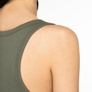 Organic Cotton Ribbed Tank Top: Womens