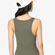 Organic Cotton Ribbed Tank Top: Womens