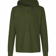Fairtrade Organic Zipped T-Shirt Hoodie: Unisex