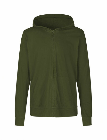 Fairtrade Organic Zipped T-Shirt Hoodie: Unisex
