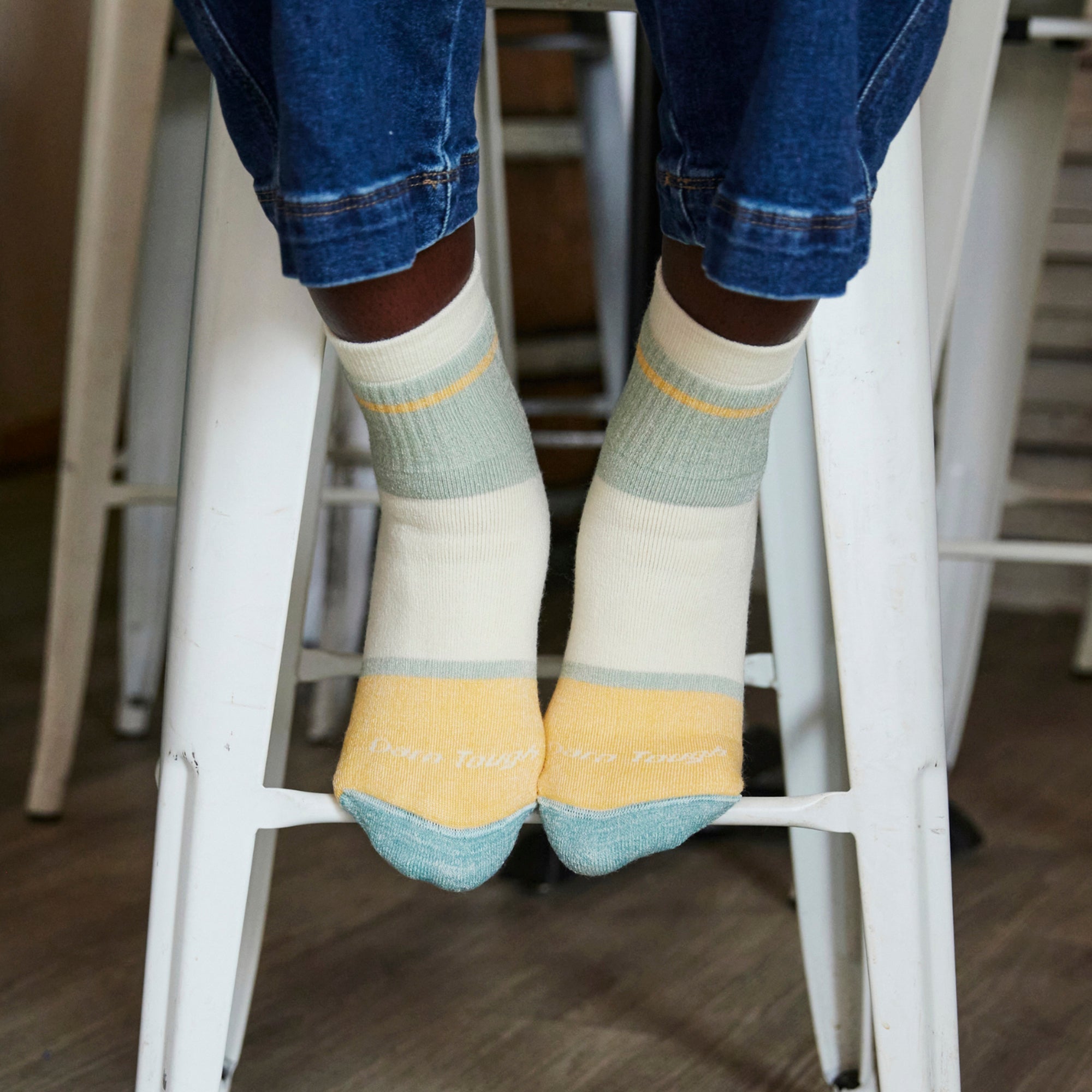 Ladies Merino Wool Ankle Heavyweight Cushioned Colourful Socks