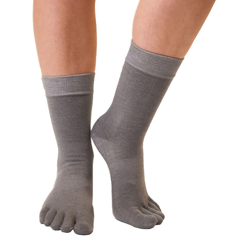 1 Pack Mens & Ladies Outdoor Wool Mid Calf Toe Socks
