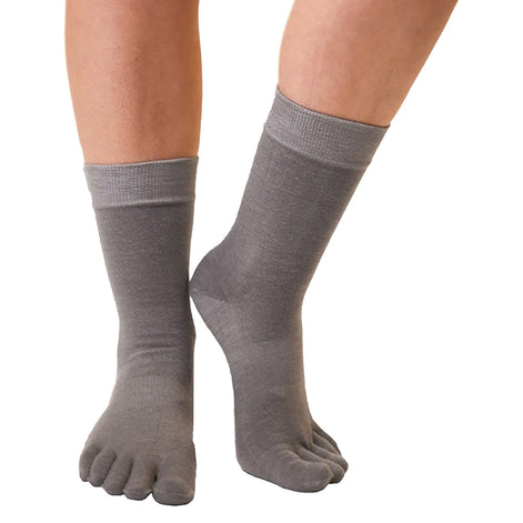 1 Pack Mens & Ladies Outdoor Wool Mid Calf Toe Socks