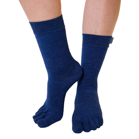 1 Pack Mens & Ladies Outdoor Wool Mid Calf Toe Socks