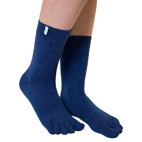 1 Pack Mens & Ladies Outdoor Wool Mid Calf Toe Socks