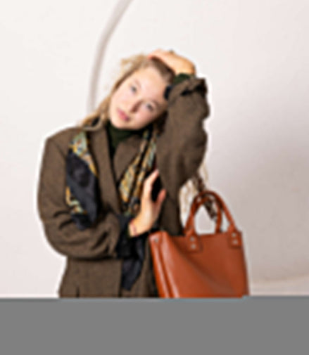 MIGLE Leather Handbag - Ginger