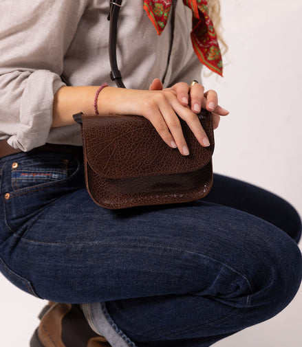 RUBY Purse - Brown Marble