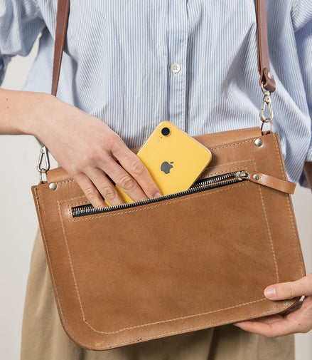 ASTORIA handbag - Camel Brown