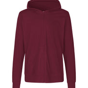 Fairtrade Organic Zipped T-Shirt Hoodie: Unisex