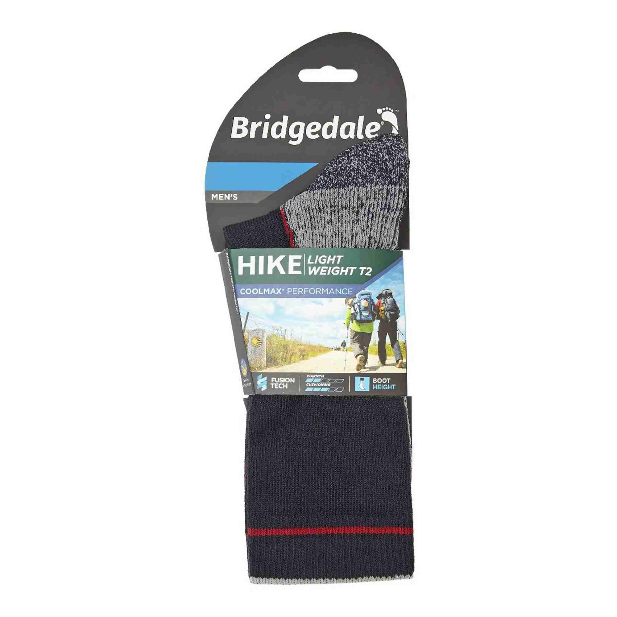 1 Pack Men's Hiking Lightweight T2 Coolmax Boot Socks