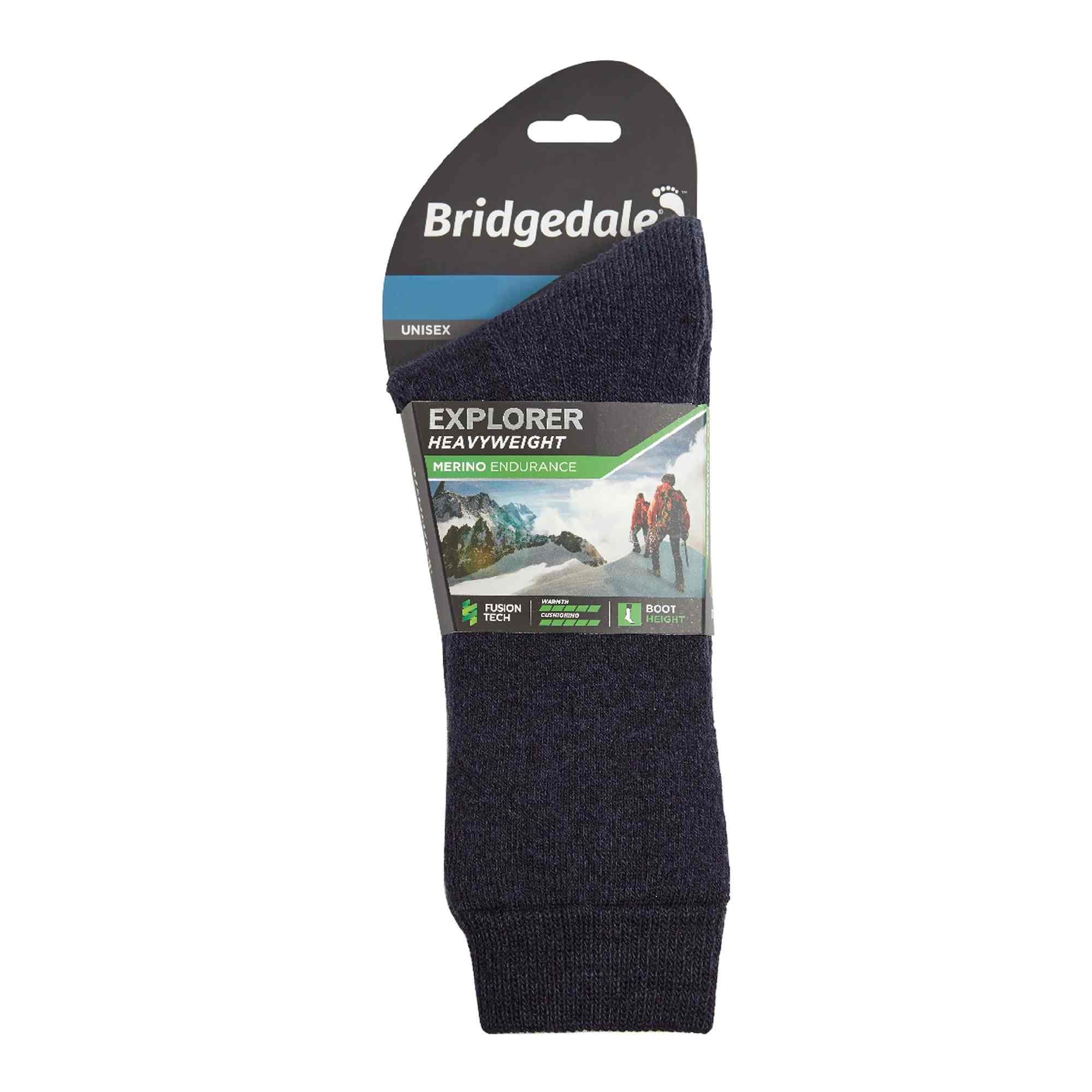 1 Pack Men's Heavyweight Merino Wool Boot Socks
