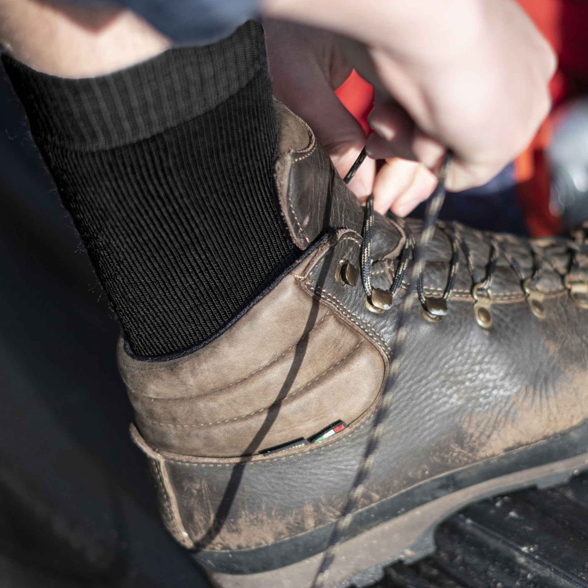 1 Pack Men's Heavyweight Merino Wool Boot Socks