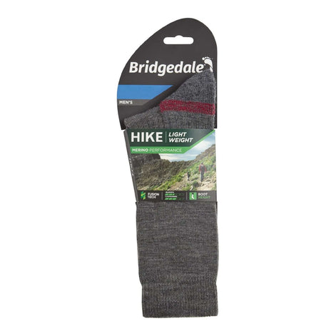 1 Pack Men's Hiking Lightweight Merino Wool Boot Socks